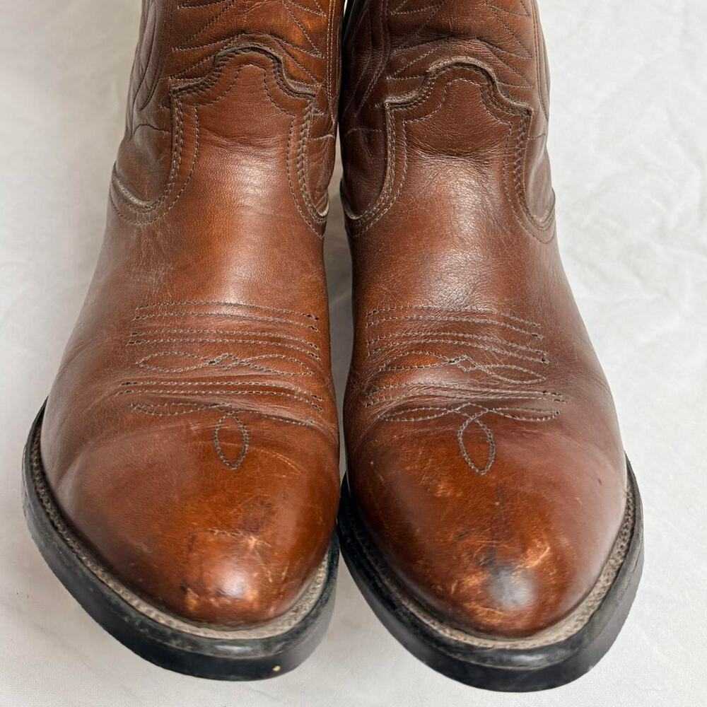Vintage Red Wing Pecos Brown Leather Western Cowboy Boots Size US 8.5 D - Picture 7 of 8